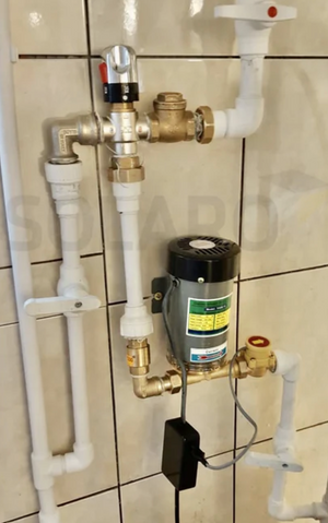 pompa presiune si vana amestec panou solar