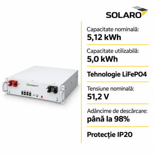 Specificații baterie Growatt HOPE 5.0L-B1 5,12 kWh LiFePO4