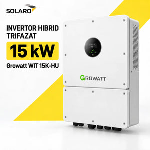 Invertor hibrid trifazat Growatt WIT 15K-HU 15 kW vedere din unghi