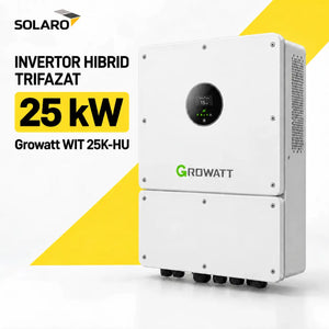 Invertor hibrid trifazat Growatt WIT 25K-HU 25 kW vedere din unghi