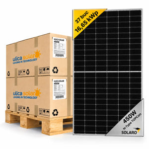 Palet 37 panouri fotovoltaice Ulica Solar 450W, putere totală 16,65 kWp