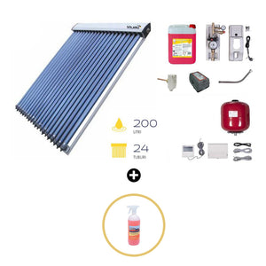 Sistem Solaro Presurizat 24 tuburi fara boiler + Solutie de Curatare