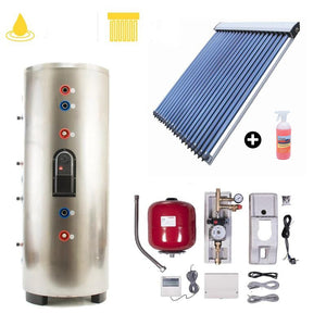 Sistem solar apa calda 150 litri 16 tuburi + Solutie de Curatare