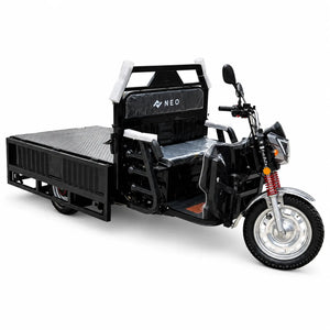 Triciclu electric NEO Agri 1500W cu benă cargo vedere lateral dreapta