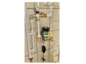 vana amestec si pompa presiune montaj